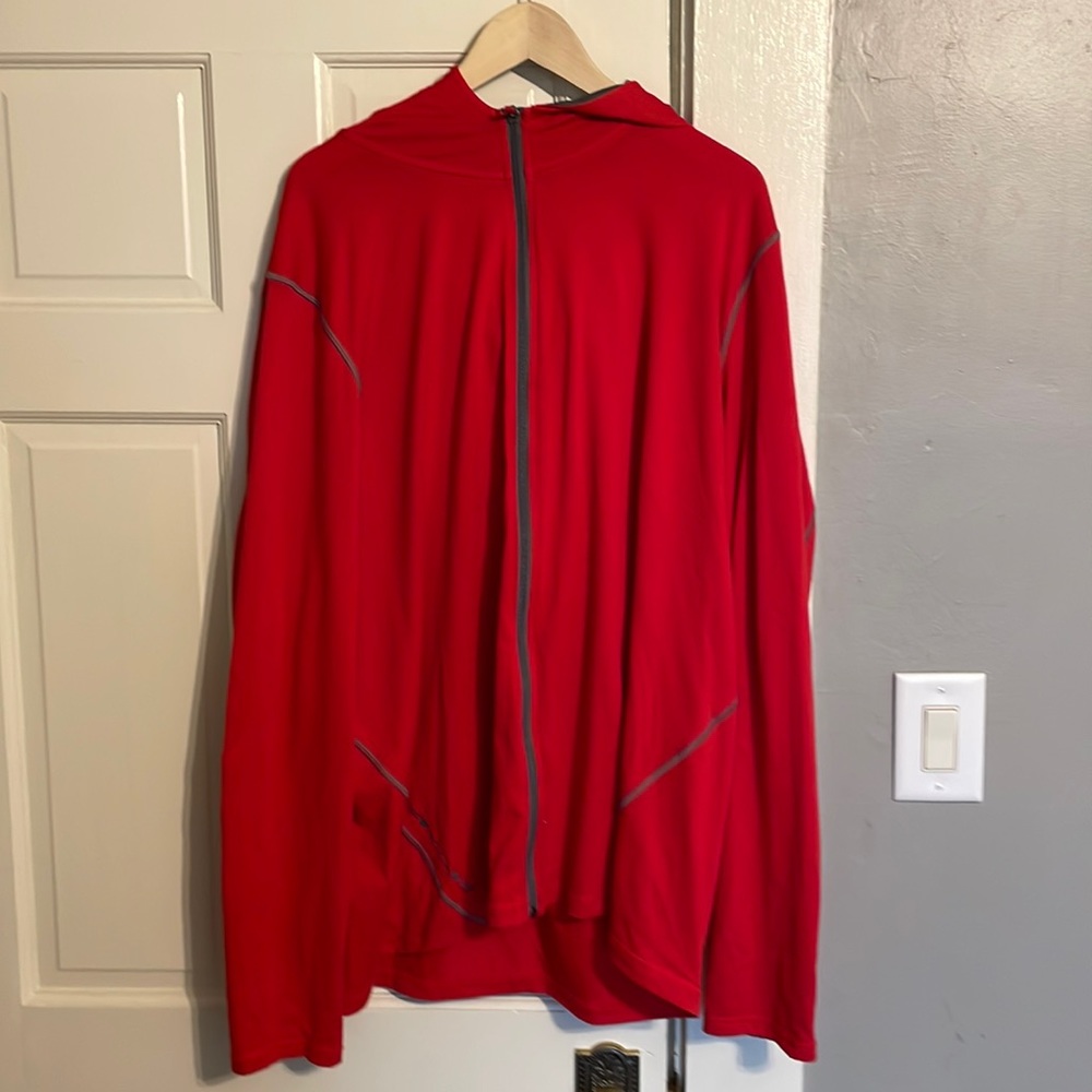 3XL red Under Armour zip up hoodie